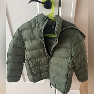 Uniqlo Kids Olive Puffer Jacket